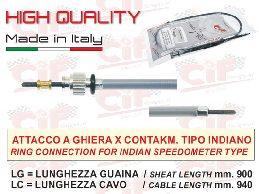 Ντίζα κοντέρ (βιδωτή) για Vespa PK