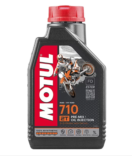 Λάδι μίξης 2Τ 100% συνθετικό Motul 710 για όλα τα μοντέλα Vespa & Lambretta