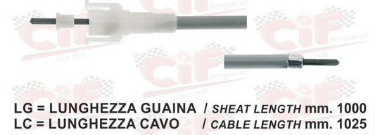 Ντίζα κοντέρ κουμπωτή για Vespa PX ARCOBALENO, T5, PK50XL. PK125ETS